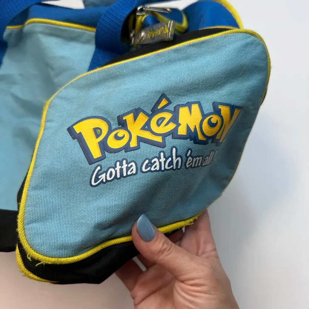Vintage Pokemon Pikachu Duffle Gym Overnight Bag